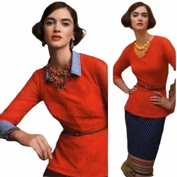 ANTHROPOLOGIE Moulinette Soeurs Peplum Blo… - Picture 14 of 14